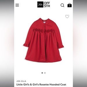 JOE-ELLA
Little Girl’s & Girl's Rosette Hooded Coat